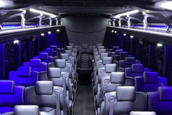 Bowie Charter Bus Interior