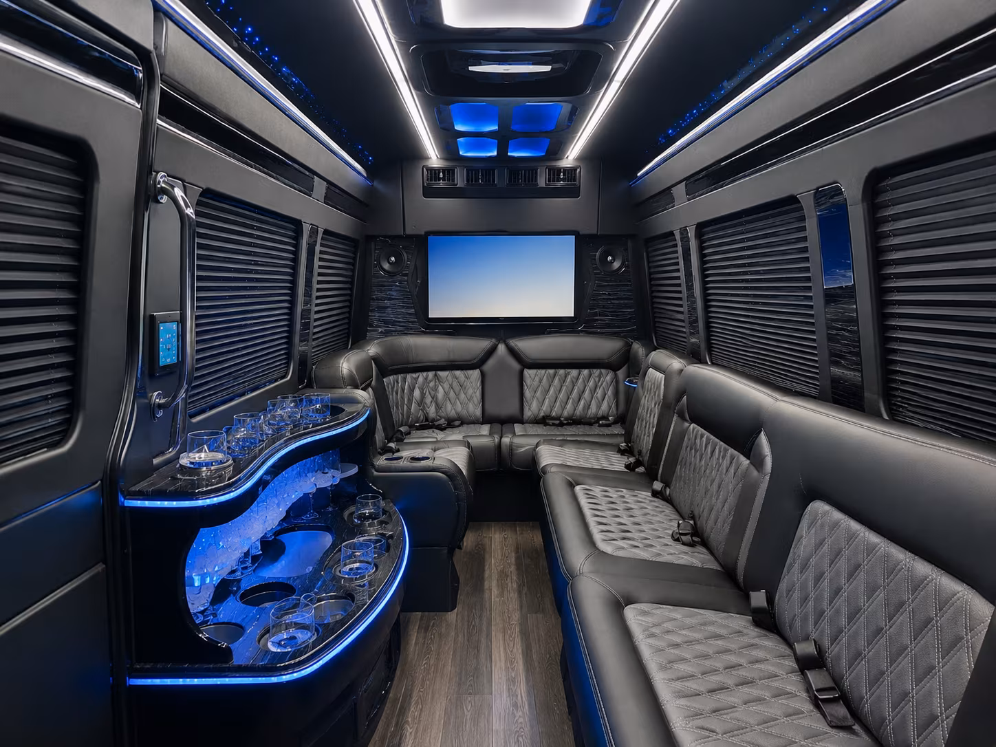 bowie sporting event transportation onboard seating