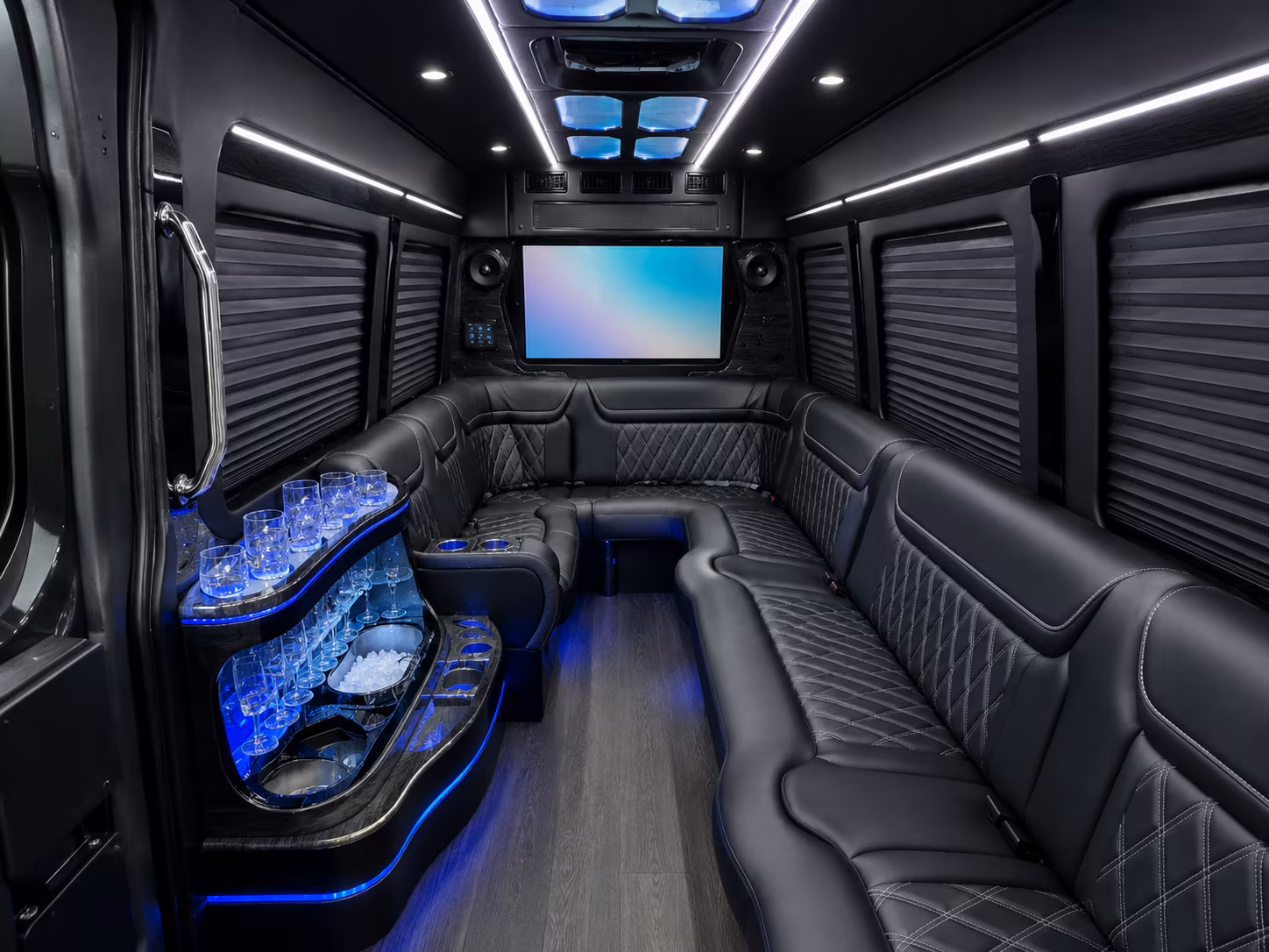 compare corporate event shuttles to northwest stadium and prince george s county venues